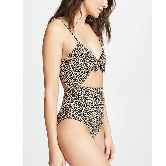 HOST PICK!! 💗 NWT Mara Hoffman Leopard Cutout One Piece - Picture 3 of 5